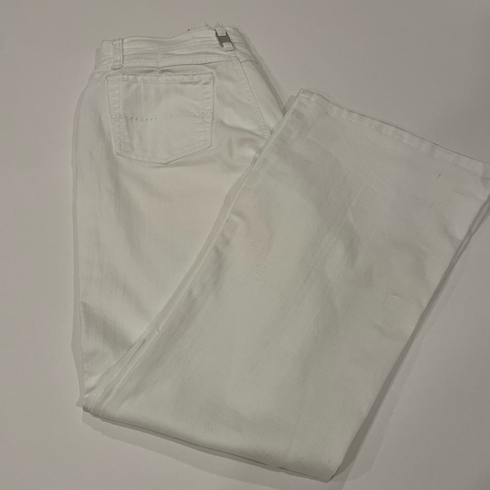 GLO jeans Women's White Flare Jeans